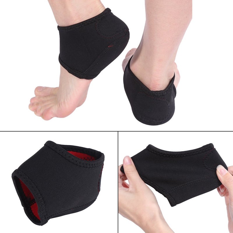 woobles 2 Pair/Set Silicone Gel and Neoprene Heel Sleeves,Relieve Foot Cracked Pain Skin Care Protector Socks - Image 3